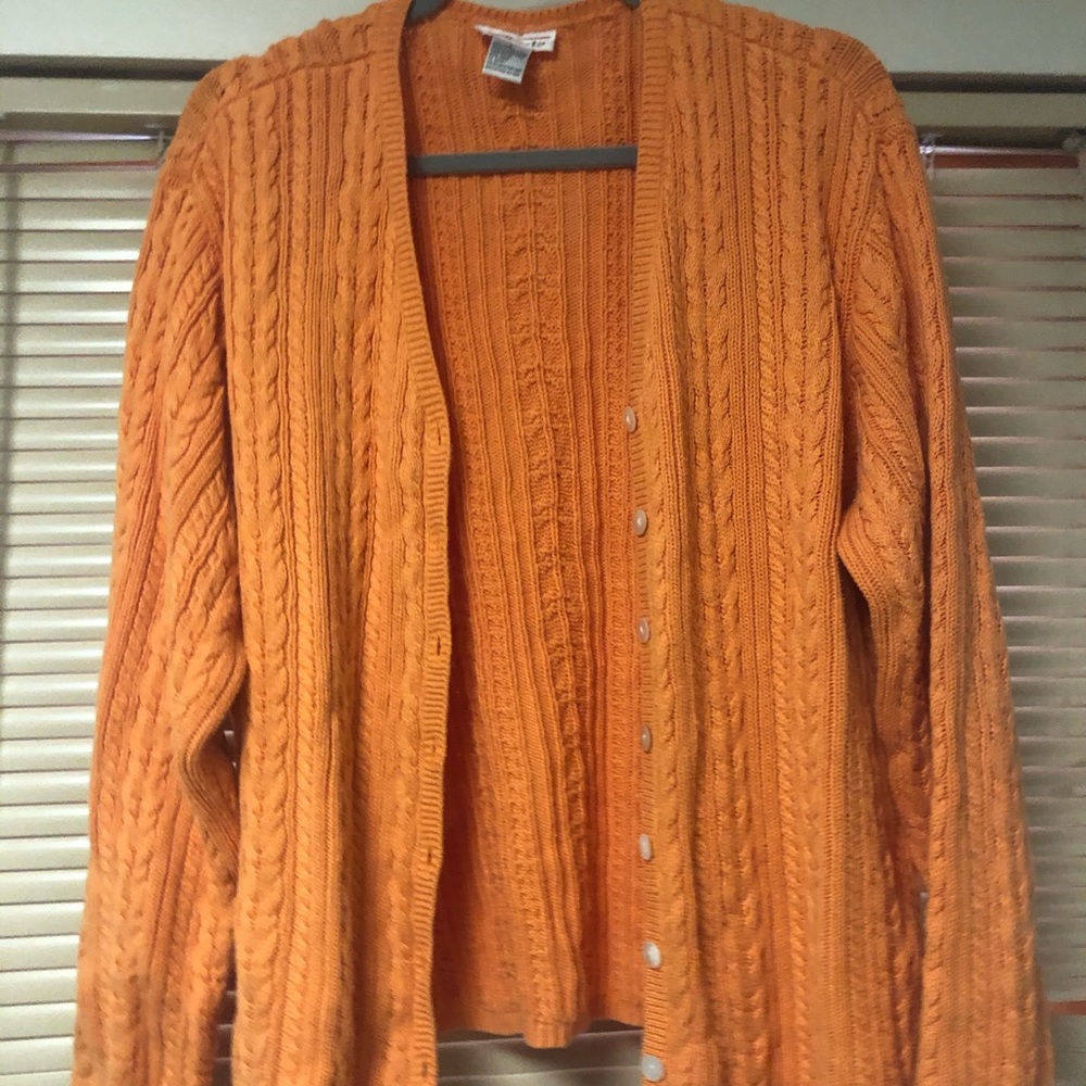 Orange Cardigan